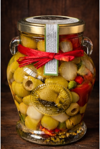 Pickled Spicy Cocktail Olives